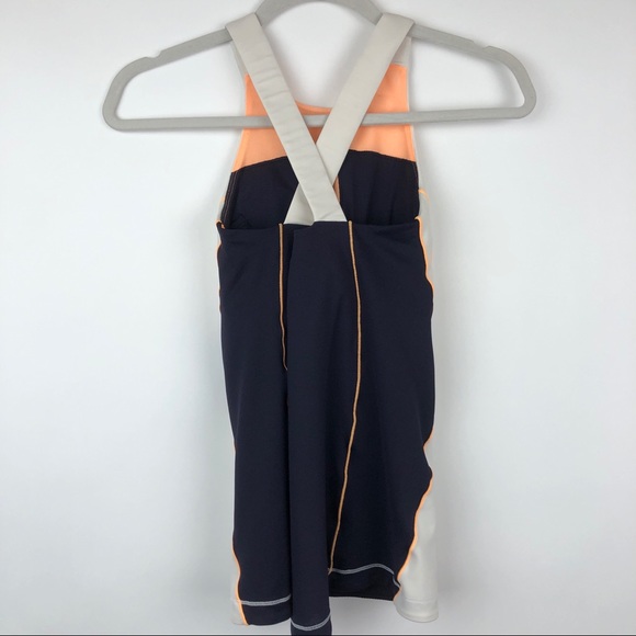 Lululemon Spin It To Win It Tank Navy White Orange - Picture 8 of 10